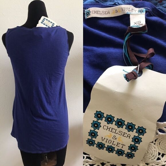 NWT Crochet Neck Tank  - Picture 2 of 2